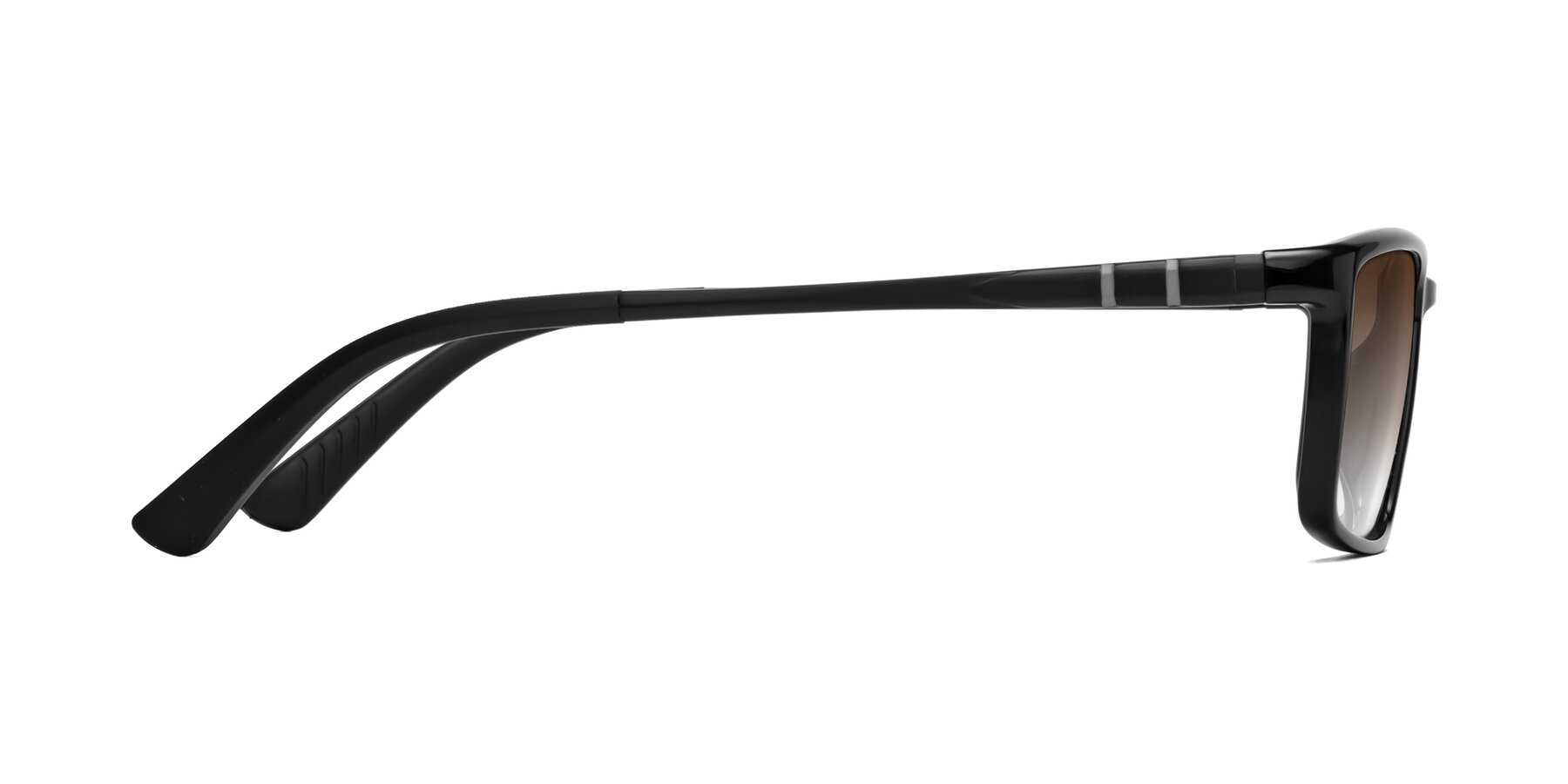 Side of Kordii in Black with Brown Gradient Lenses