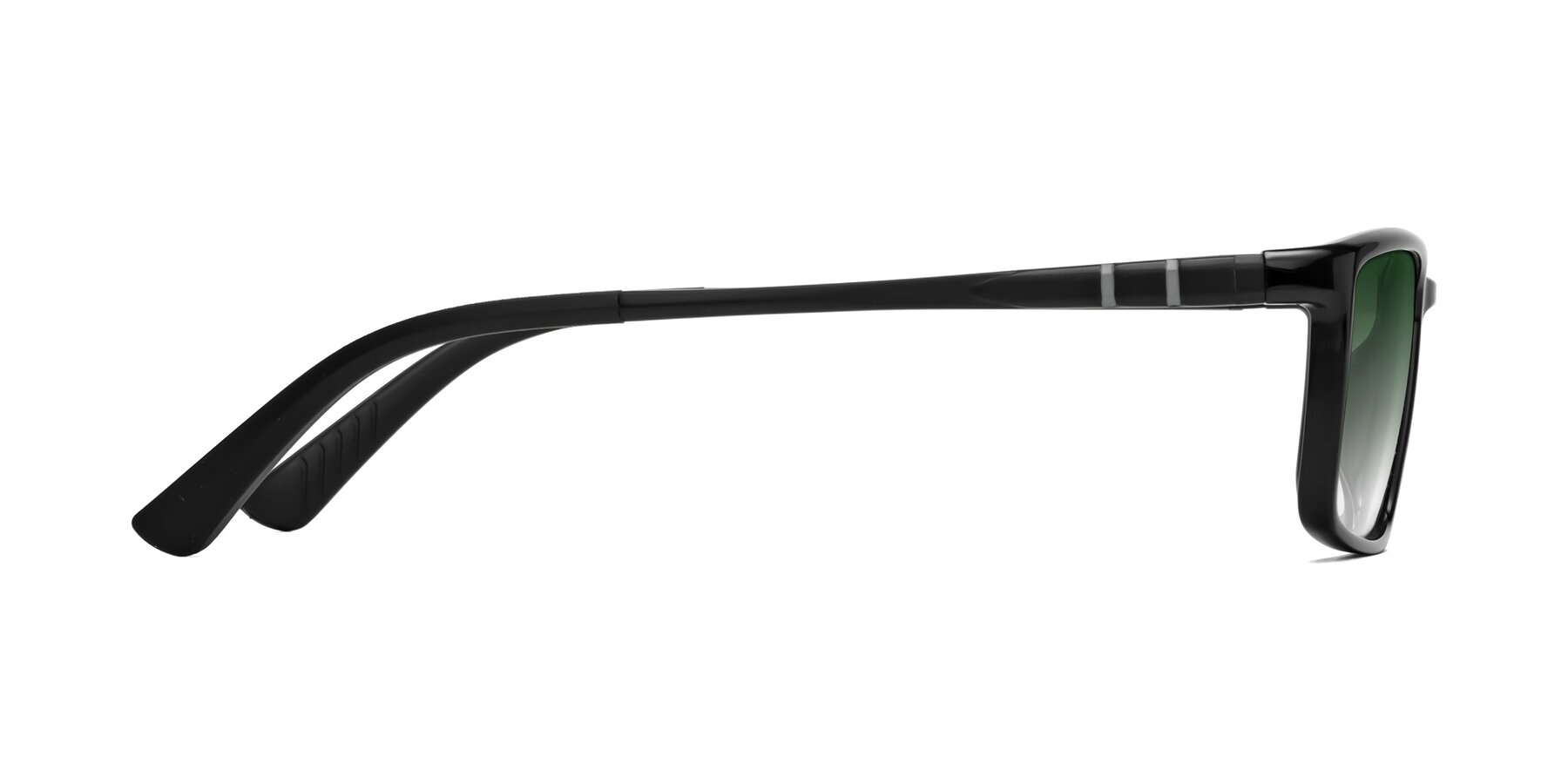 Side of Kordii in Black with Green Gradient Lenses