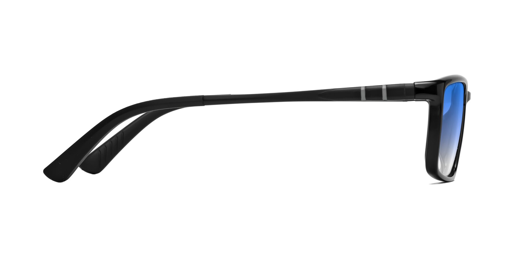 Side of Kordii in Black with Blue Gradient Lenses