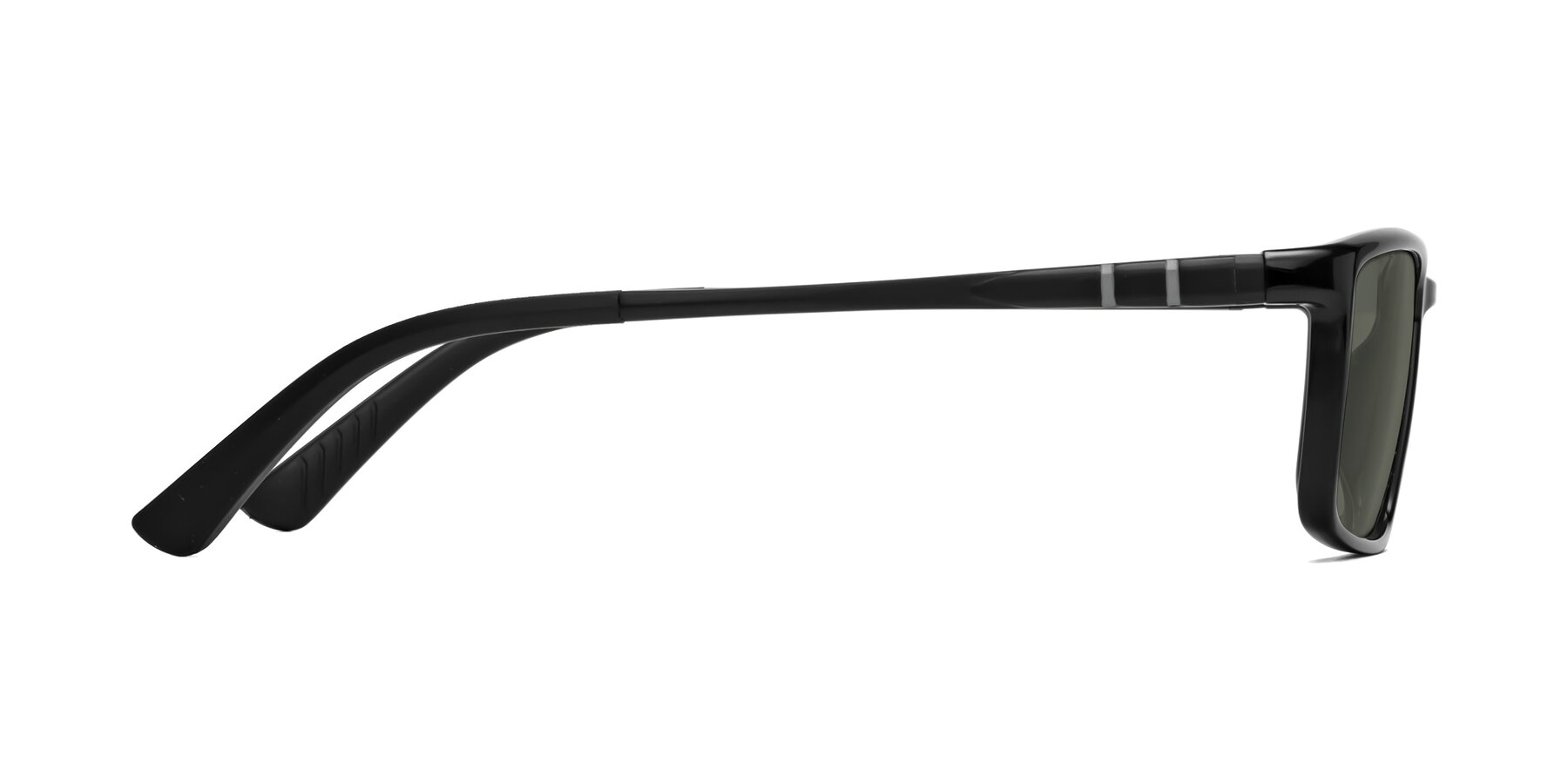 Side of Kordii in Black with Gray Polarized Lenses