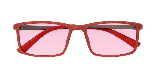 Front of Kordii in Matte Red/Silver