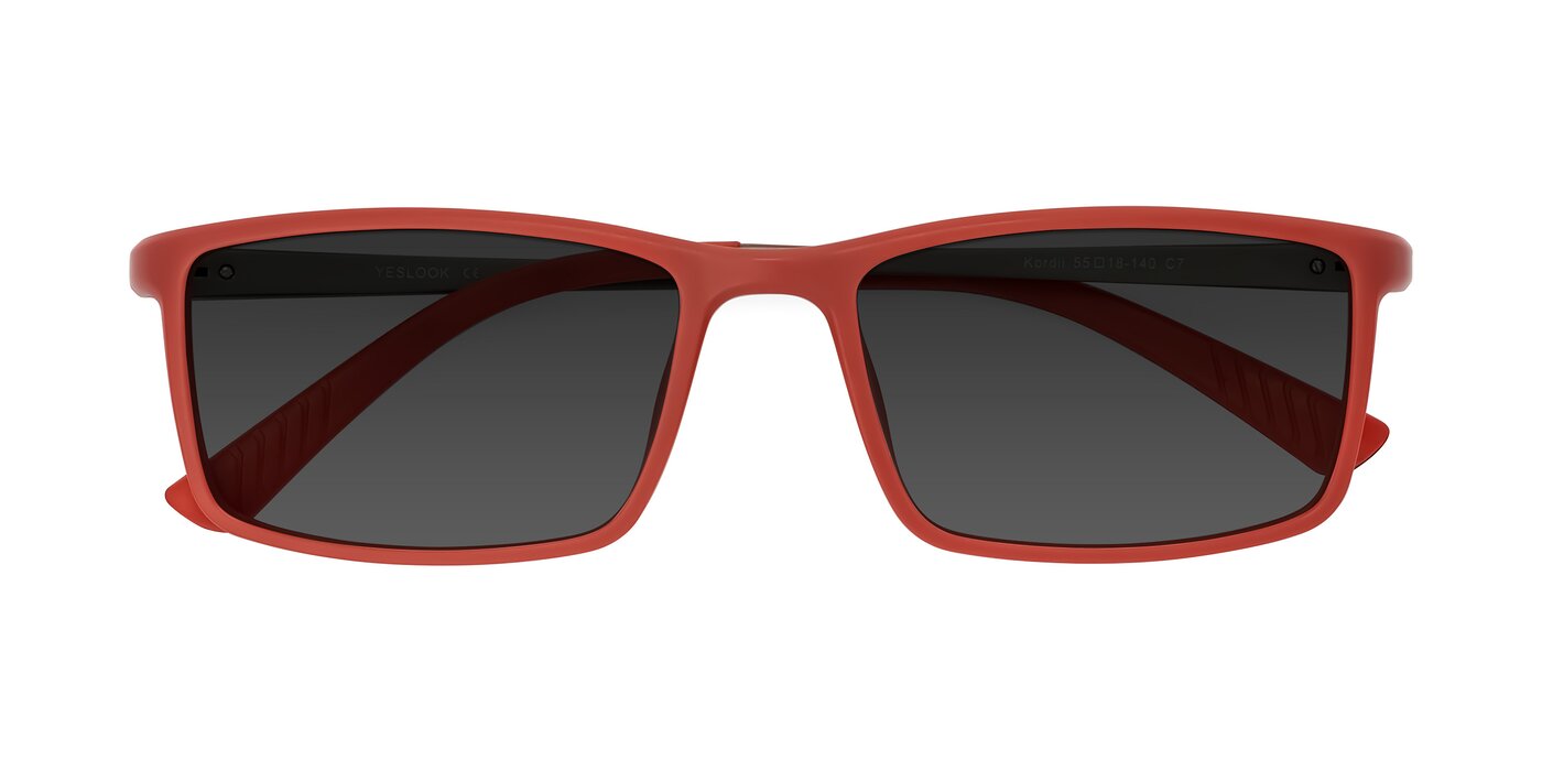 Kordii - Matte Red/Silver Tinted Sunglasses