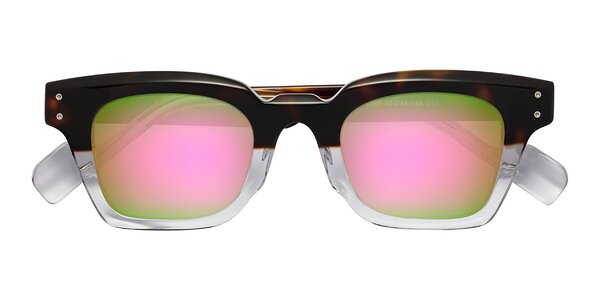 Front of Perez in Dark Tortoise/Clear
