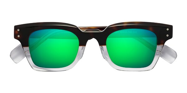 Front of Perez in Dark Tortoise/Clear