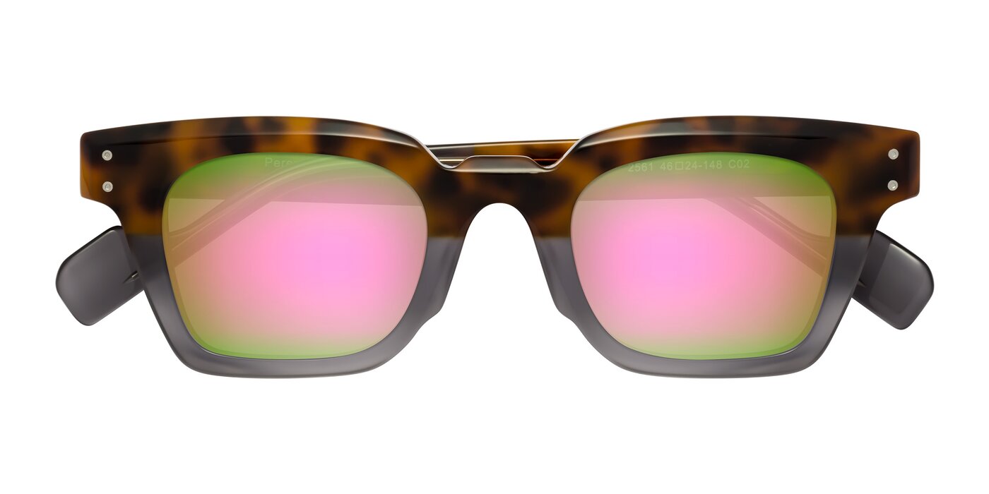 Perez - Tortoise/Gray Flash Mirrored Sunglasses