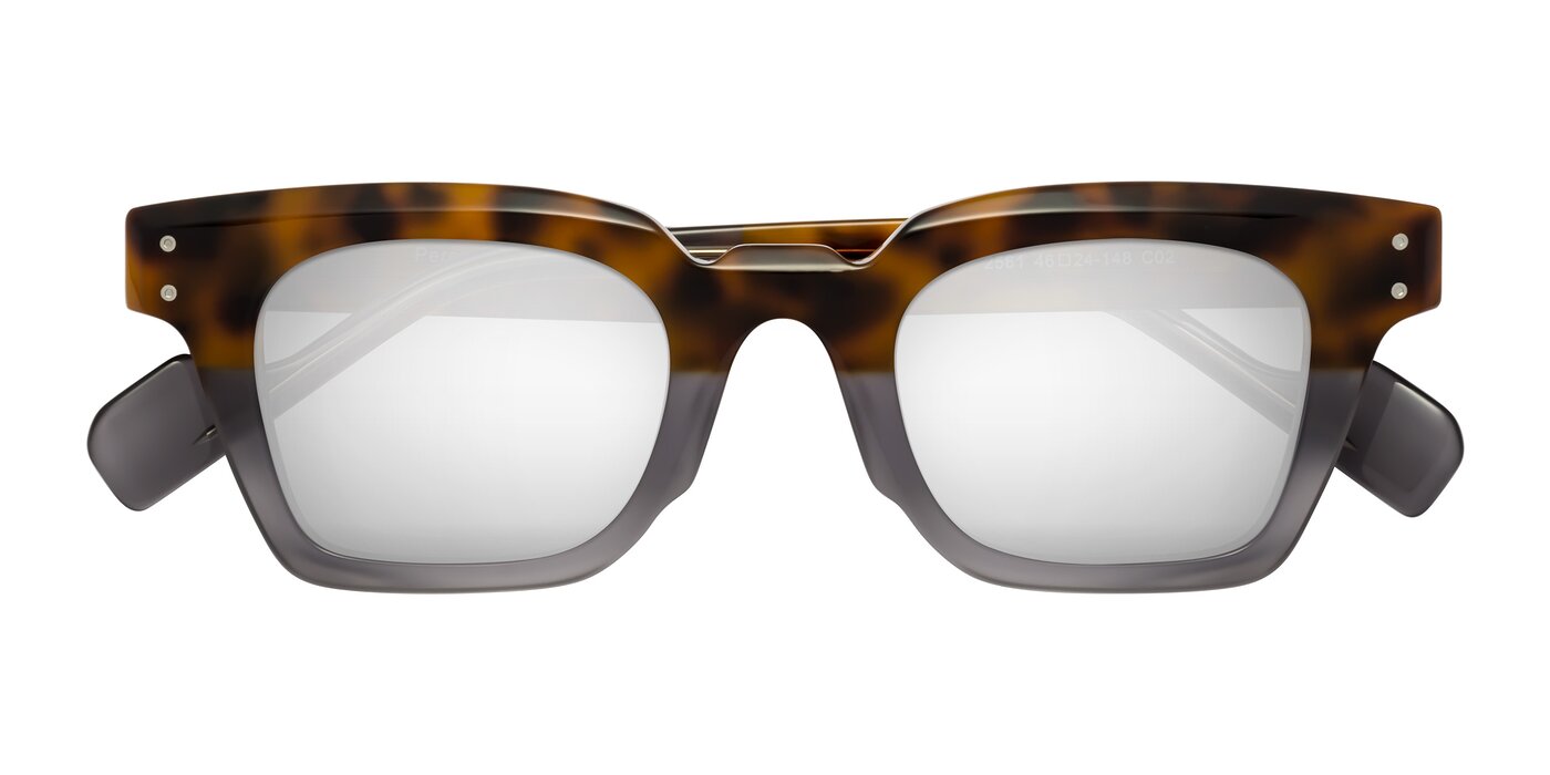 Perez - Tortoise/Gray Flash Mirrored Sunglasses