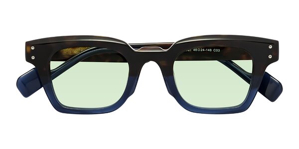 Front of Perez in Dark Tortoise/Blue