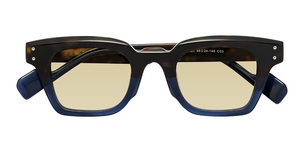 Front of Perez in Dark Tortoise/Blue