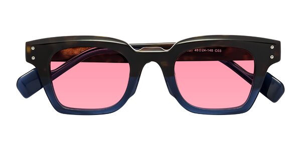 Front of Perez in Dark Tortoise/Blue