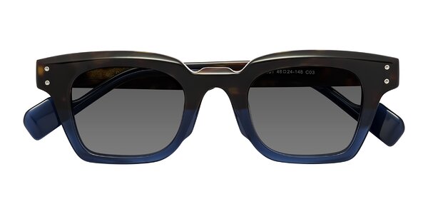Front of Perez in Dark Tortoise/Blue