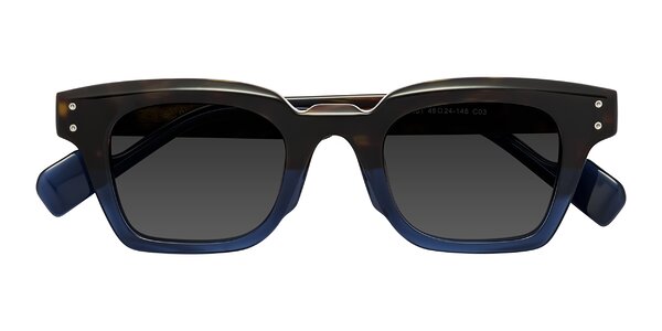 Front of Perez in Dark Tortoise/Blue