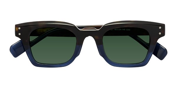 Front of Perez in Dark Tortoise/Blue