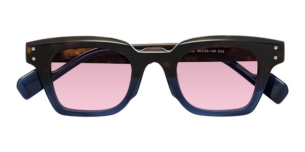 Front of Perez in Dark Tortoise/Blue