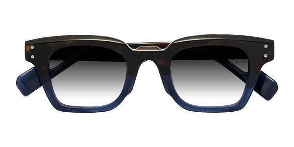 Front of Perez in Dark Tortoise/Blue
