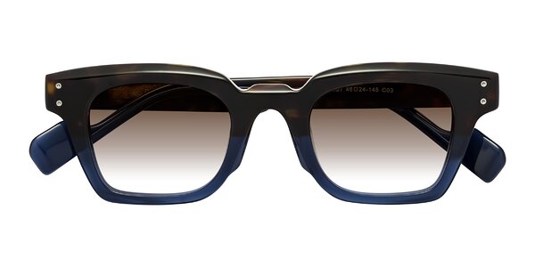 Front of Perez in Dark Tortoise/Blue
