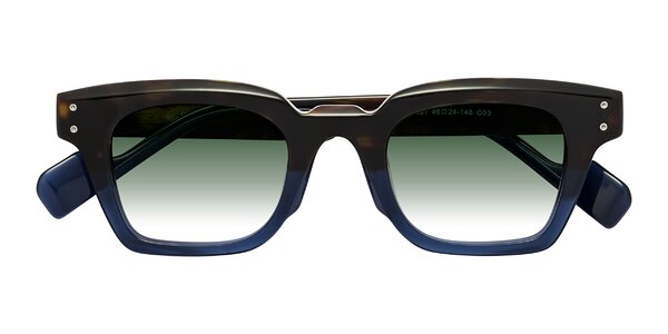 Front of Perez in Dark Tortoise/Blue
