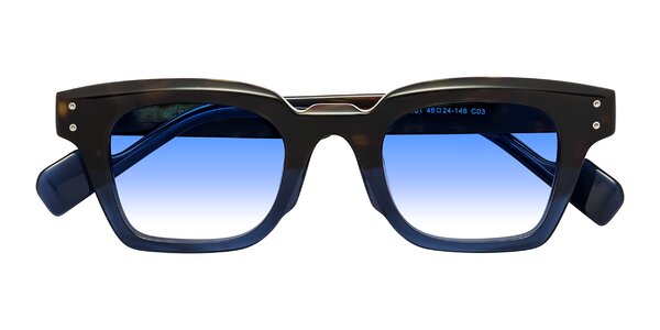 Front of Perez in Dark Tortoise/Blue