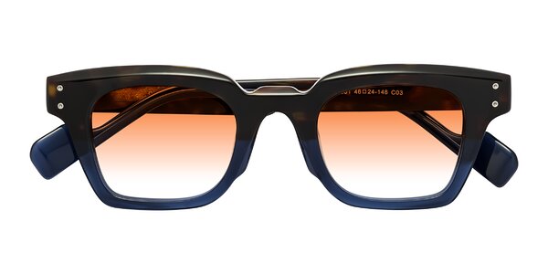 Front of Perez in Dark Tortoise/Blue