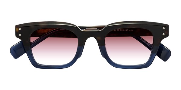 Front of Perez in Dark Tortoise/Blue