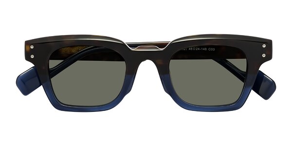 Front of Perez in Dark Tortoise/Blue