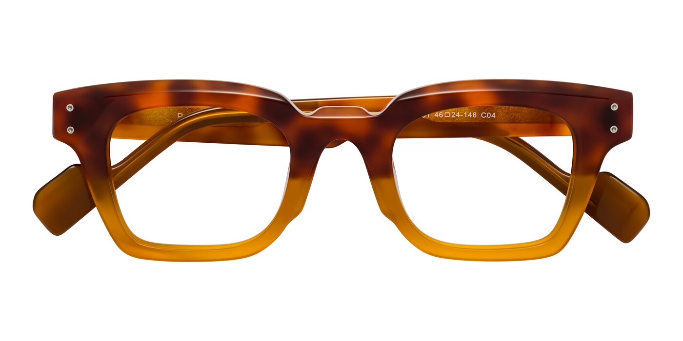 Perez - Tortoise/Amber Eyeglasses