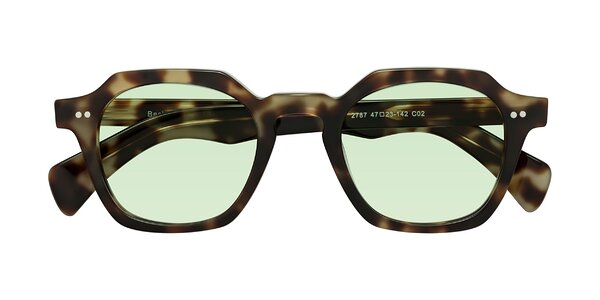 Front of Beckett in Olive Tortoise