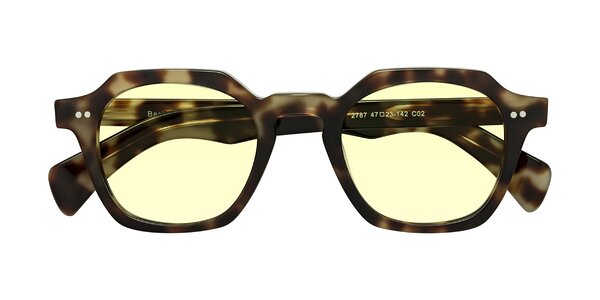 Front of Beckett in Olive Tortoise