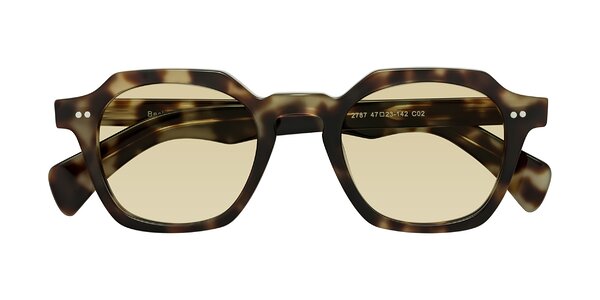 Front of Beckett in Olive Tortoise