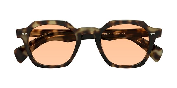 Front of Beckett in Olive Tortoise