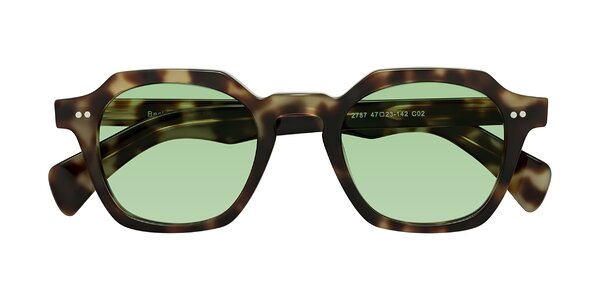 Front of Beckett in Olive Tortoise