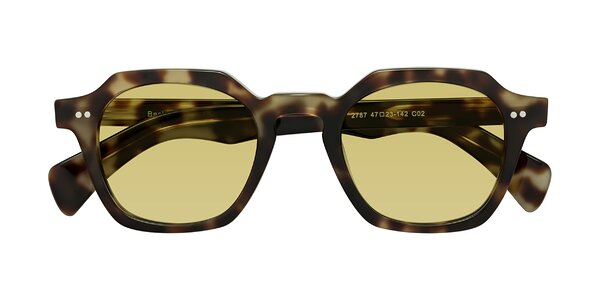 Front of Beckett in Olive Tortoise