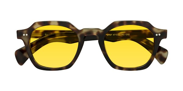 Front of Beckett in Olive Tortoise