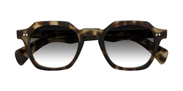 Front of Beckett in Olive Tortoise