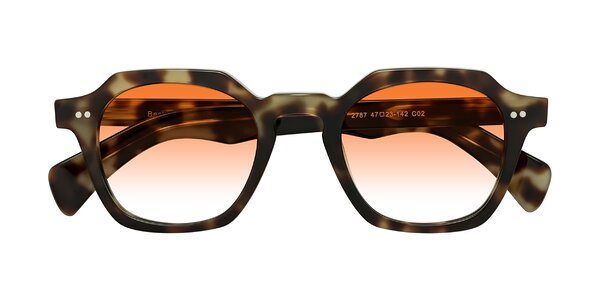 Front of Beckett in Olive Tortoise