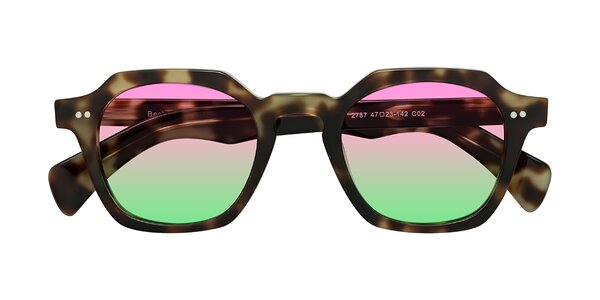 Front of Beckett in Olive Tortoise