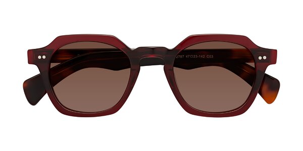 Front of Beckett in Wine/Tortoise