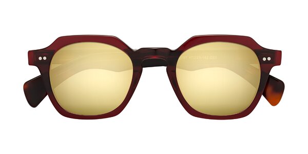 Front of Beckett in Wine/Tortoise