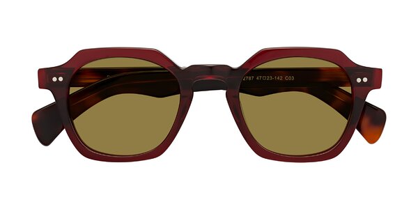 Front of Beckett in Wine/Tortoise