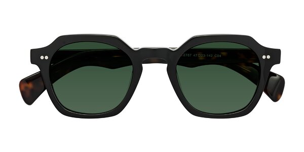 Front of Beckett in Black/Tortoise