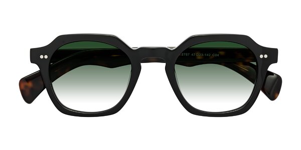 Front of Beckett in Black/Tortoise
