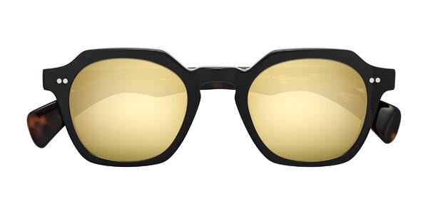 Front of Beckett in Black/Tortoise