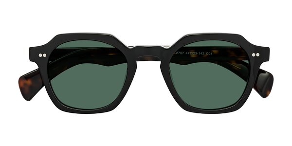 Front of Beckett in Black/Tortoise