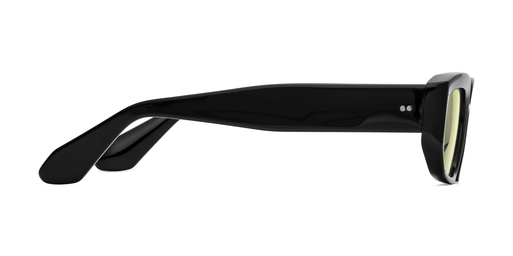 Side of Mukulu in Black with Light Yellow Tinted Lenses