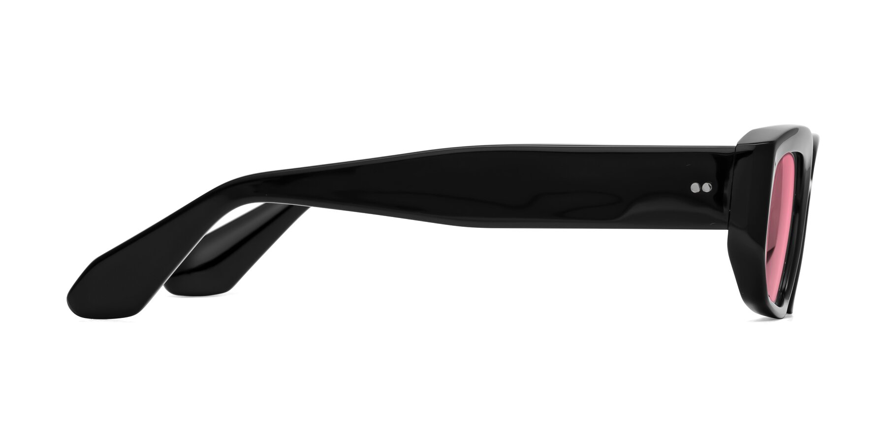 Side of Mukulu in Black with Pink Tinted Lenses