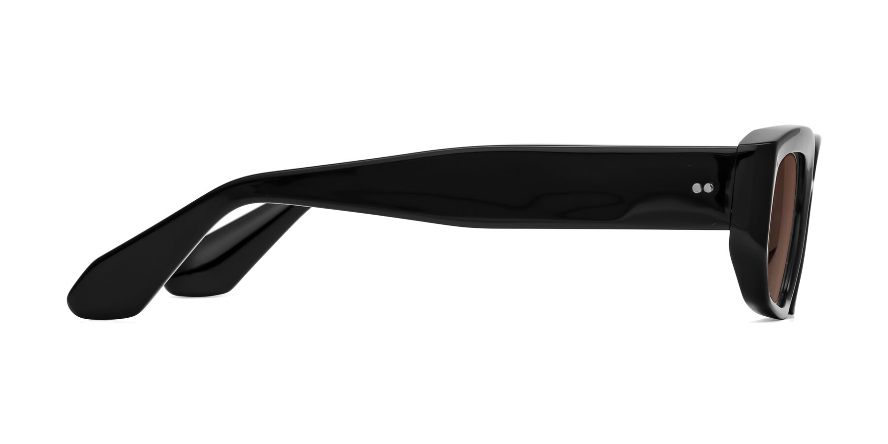 Side of Mukulu in Black with Brown Tinted Lenses