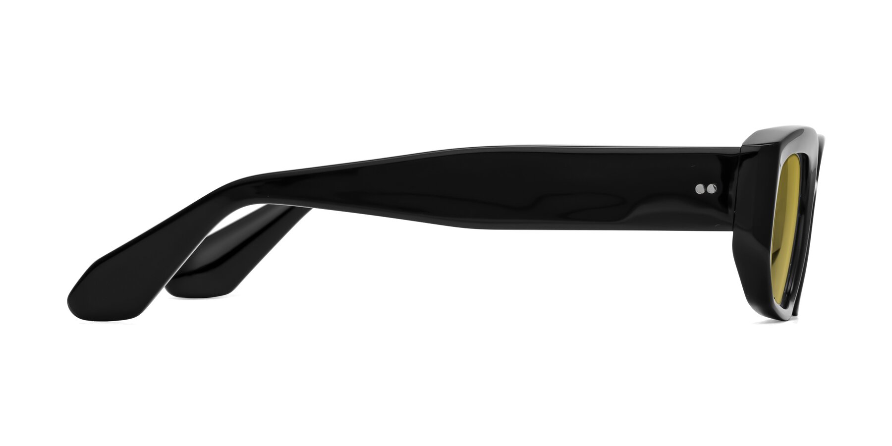 Side of Mukulu in Black with Champagne Tinted Lenses