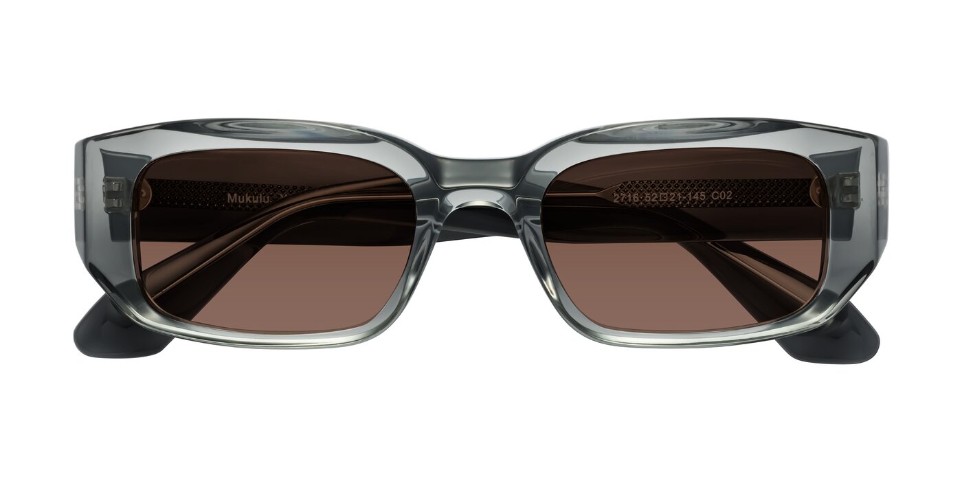 Mukulu - Transparent Gray Tinted Sunglasses
