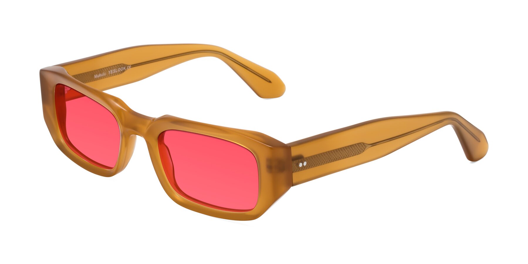 Angle of Mukulu in Honey with Red Tinted Lenses