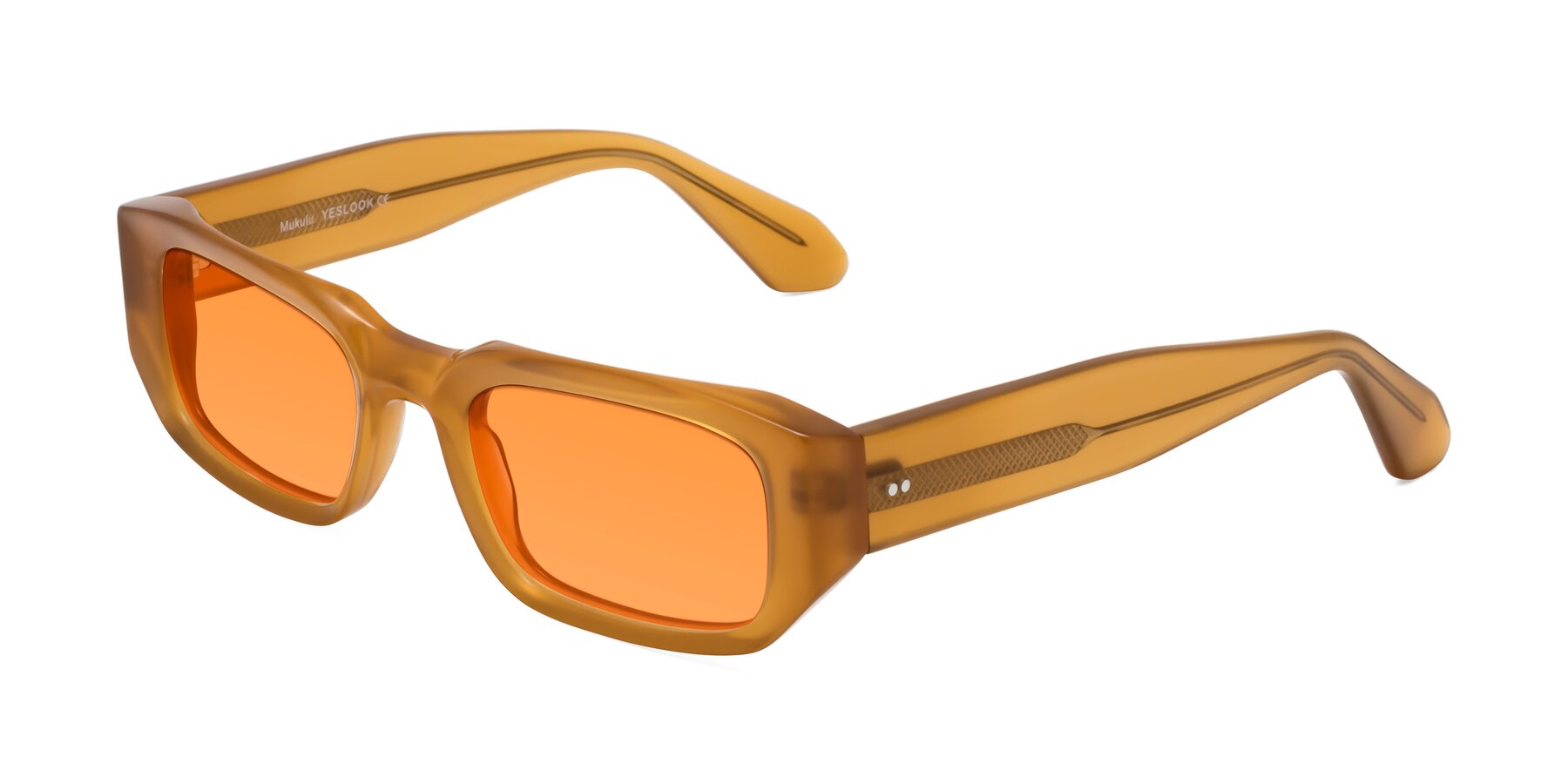 Angle of Mukulu in Honey with Orange Tinted Lenses