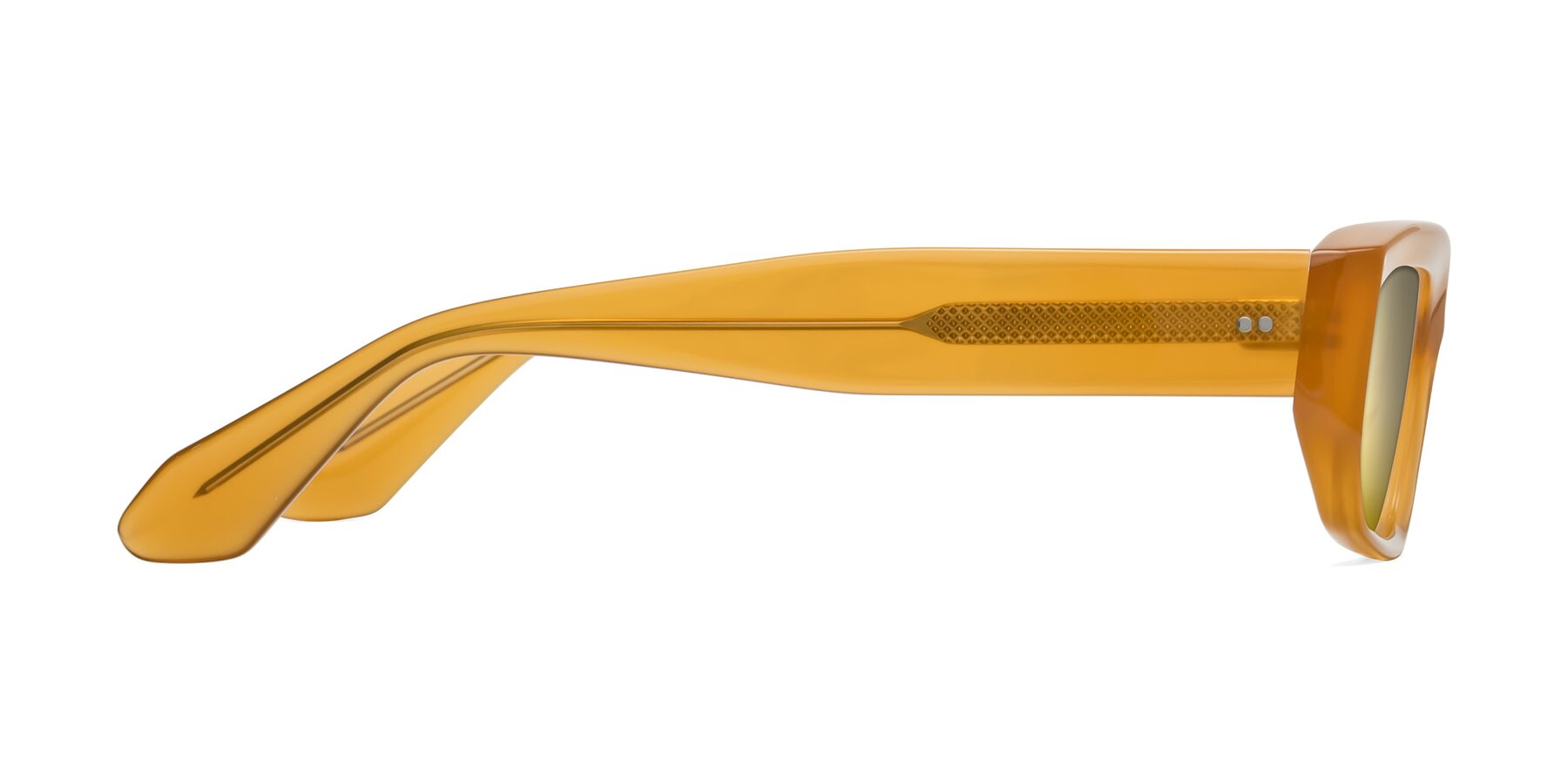 Side of Mukulu in Honey with Gold Mirrored Lenses